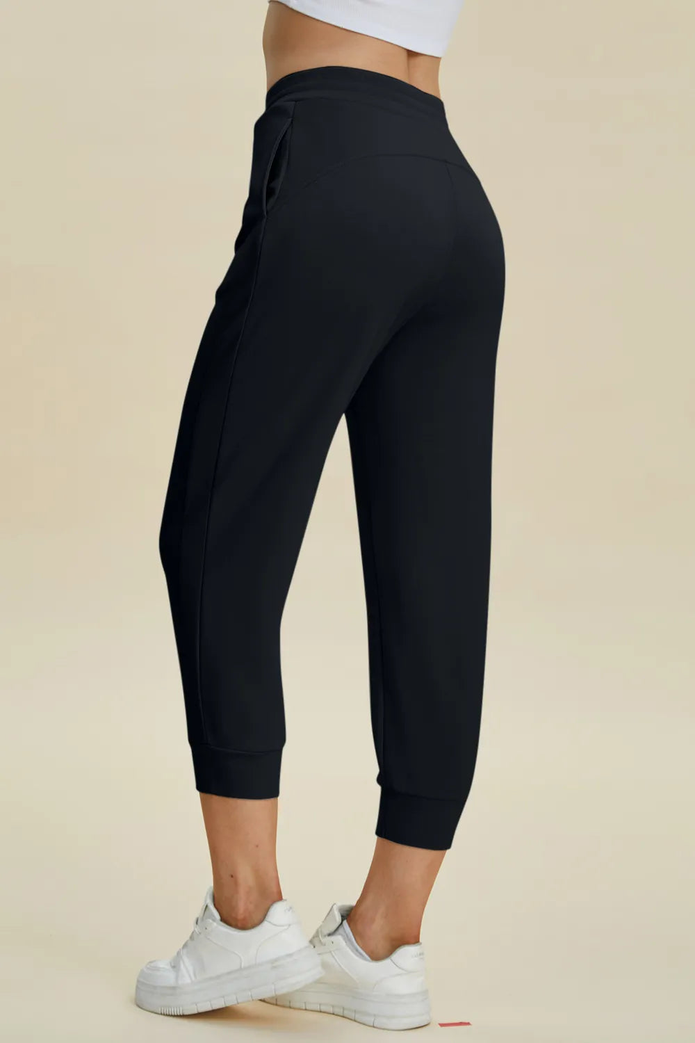 Basic Bae Full Size Air Scuba Drawstring High Waist Cropped Pants - kinko