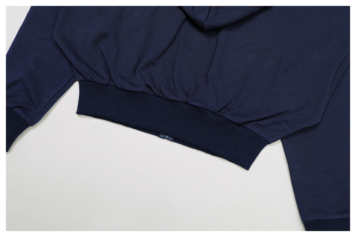 Autumn Winter Zipper Sports Sweater Hooded Casual Loose All Matching Hoodie Women Running Fitness Sportswear - kinko Global Holdings inc