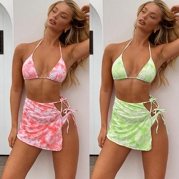 Damen-Badeanzug mit geteiltem Bein