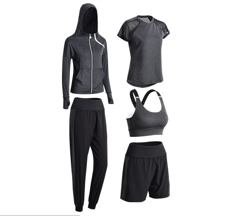 Sports Suit Women Fall Winter Loose Net Celebrity Sexy Slimming Gym Quick-Drying Running Professional High-End Yoga Clothes Women