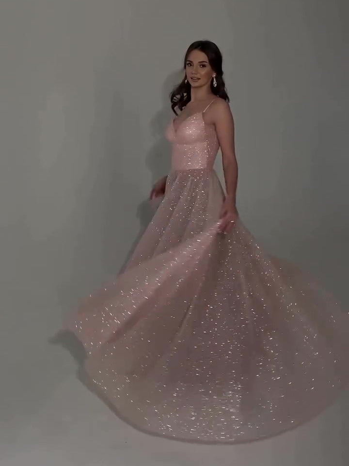 Sequined Backless Evening Dress - kinko