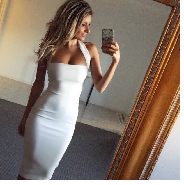 Halter sexy dress female - kinko