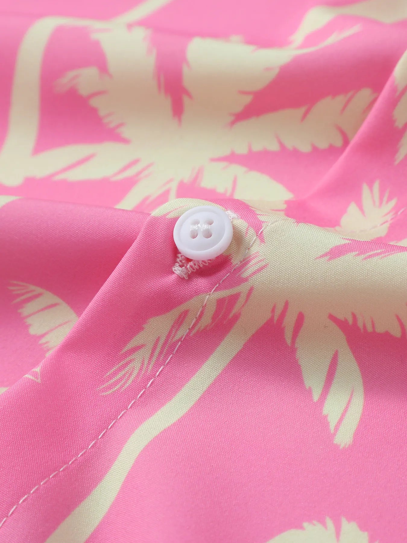 Men's Palm Tree Print Top and Shorts Summer Set - kinko
