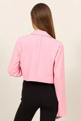 HYFVE Cropped Button-Down Blazer - kinko