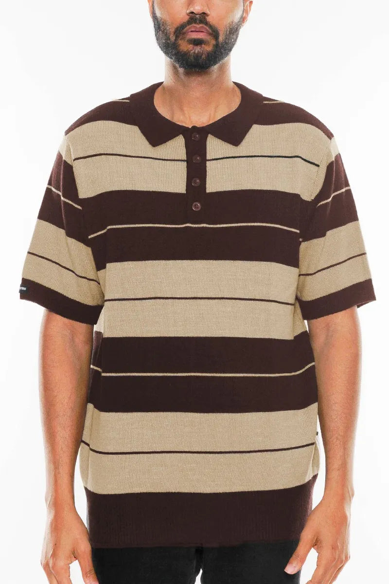 WEIV Men's Full Size Charlie Brown Shirt Short Sleeve Polo Plus Size - kinko