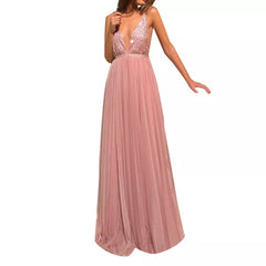 Women's Elegant Graceful Sequined Dress - kinko