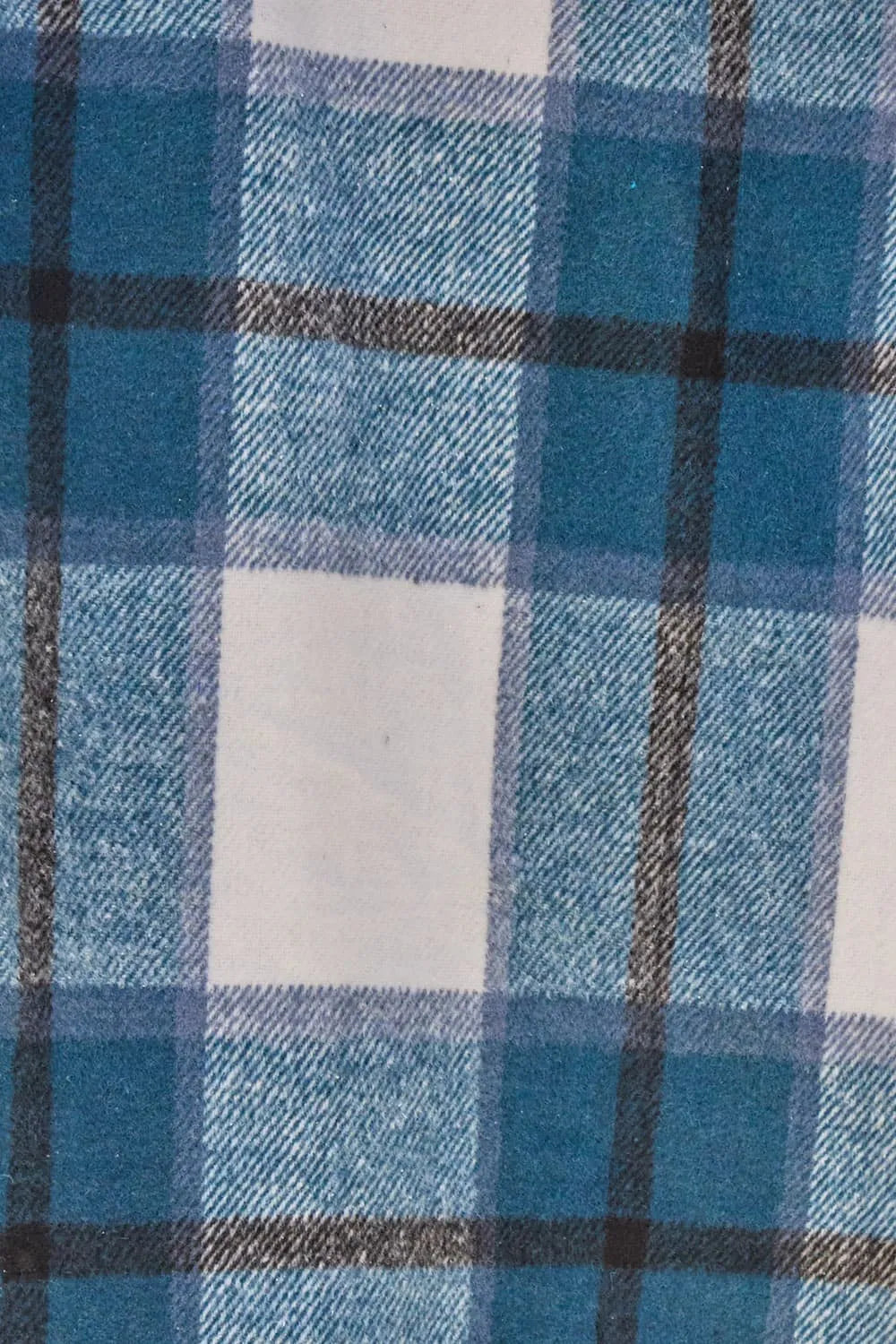 Double Take Full Size Plaid Button Up Lapel Collar Coat - kinko