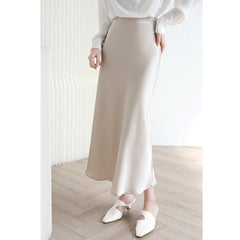 High-grade Silk Mid-length High-end Fishtail Long Skirt - kinko
