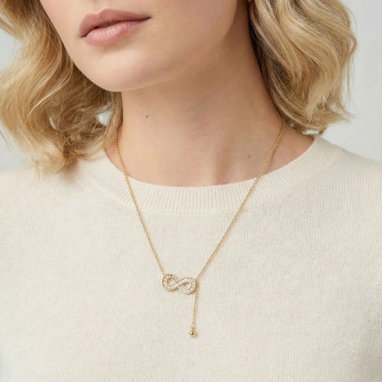 Infinity Sparkle Necklace - kinko Global Holdings inc