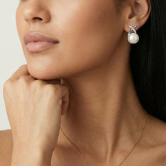 Luminous Pearl Drop Earrings - kinko Global Holdings inc