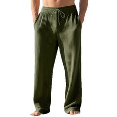 Fall Winter Men Leisure Baggy Straight Trousers