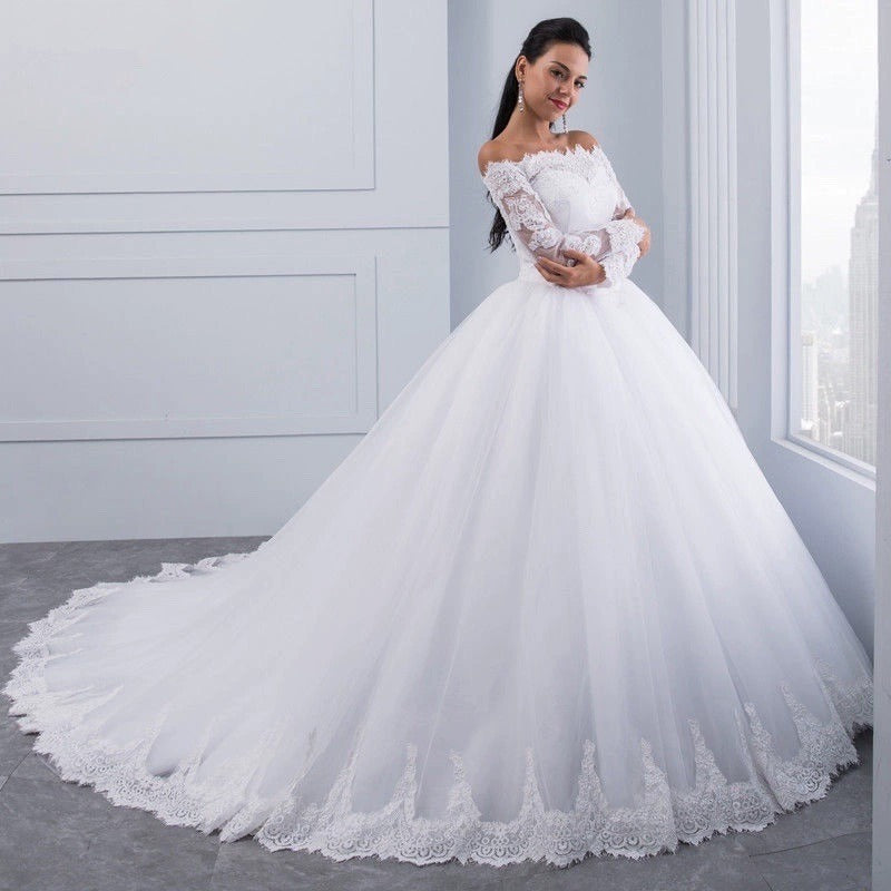 Wedding Bridal Wedding Lace Large Tail - kinko
