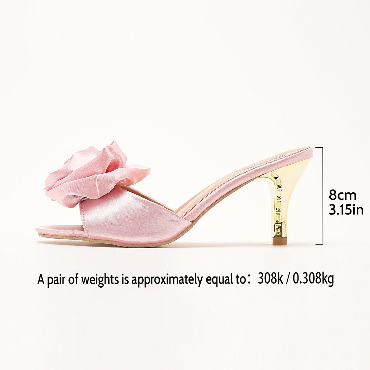 High Heel Peep Toe Slippers Women plus Size Floral Stiletto Heel Sandals Supply - kinko Global Holdings inc