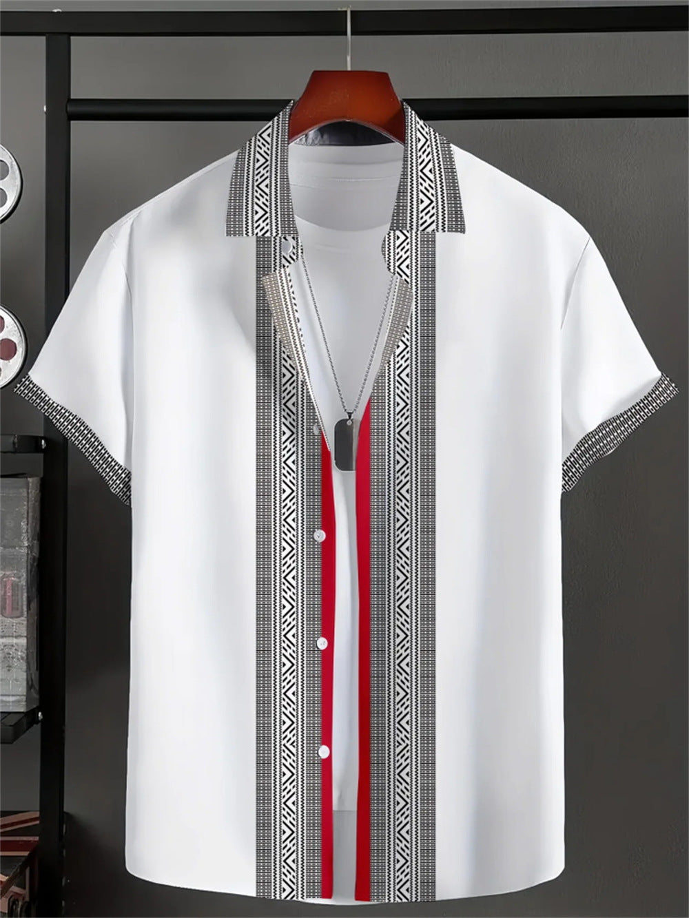Men's 3D Printed All-matching Retro Fashion Shirt - kinko