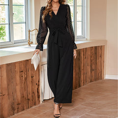 Women's Black Slim-fit European And American Jumpsuit - kinko