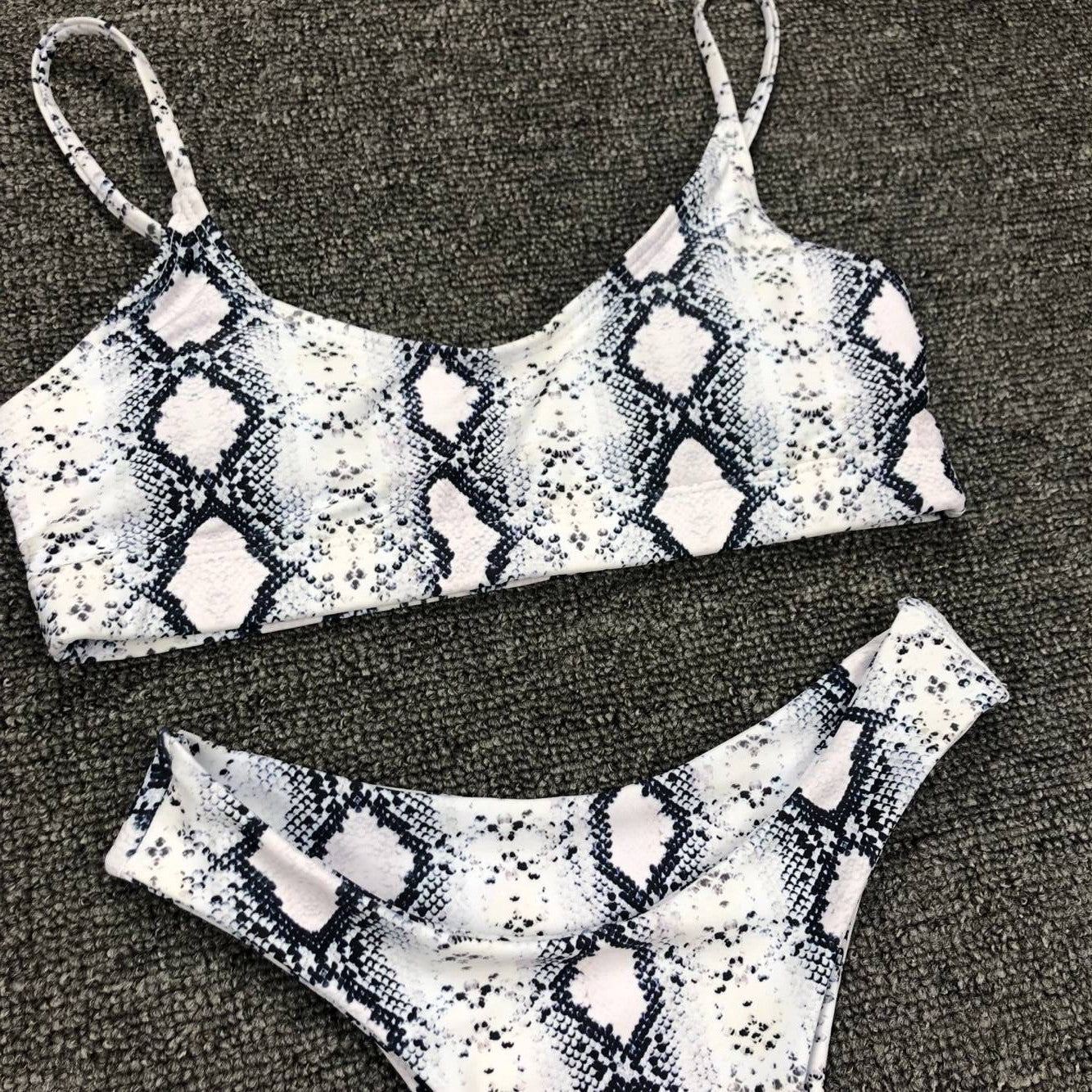 Women Seperated Swimwear Sexy Leopard Print Bikini Push up - kinko Global Holdings inc