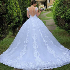 Wedding Dress White Vintage Lace Wedding Dress - kinko