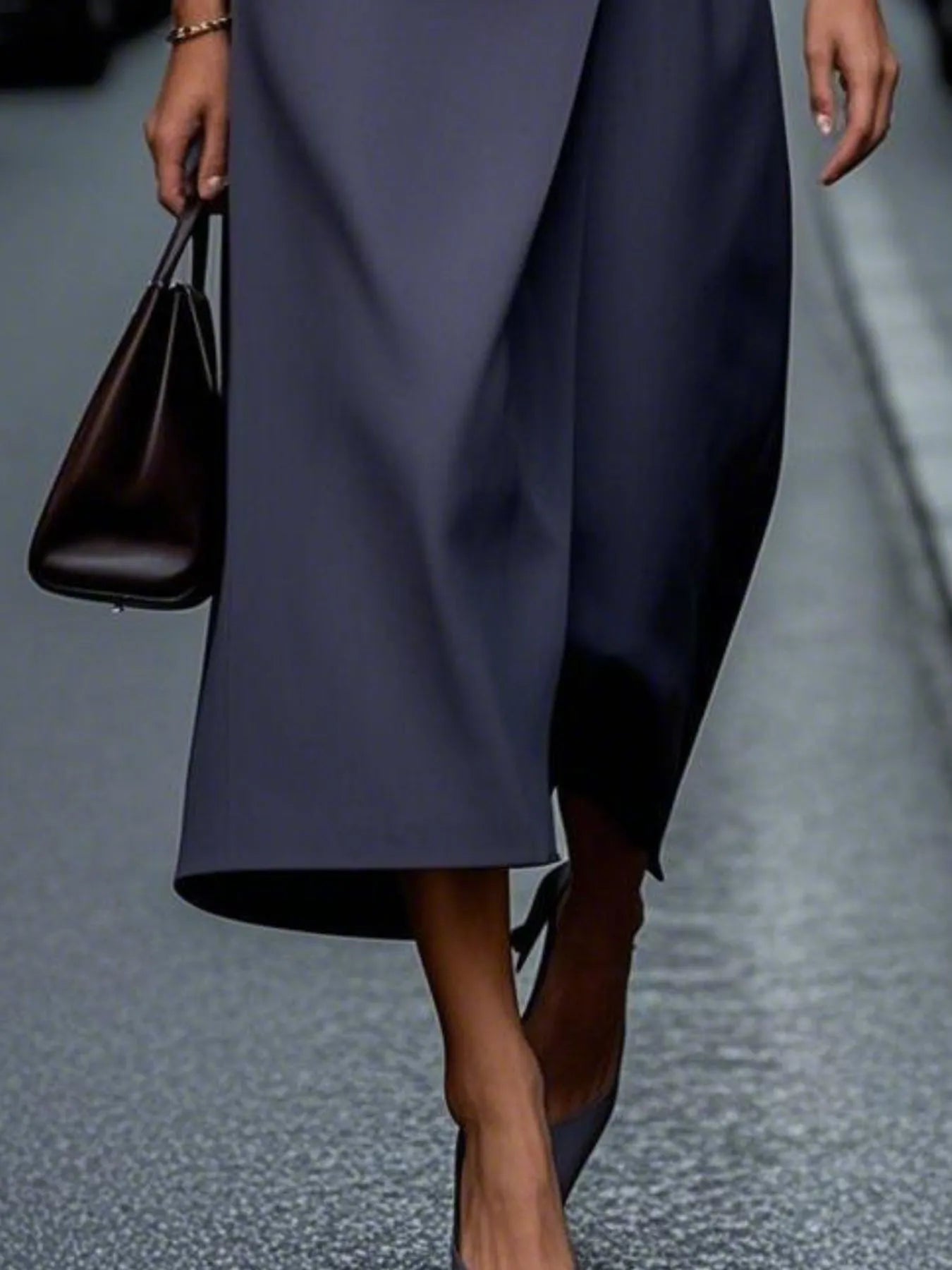 Round Neck Sleeveless Midi Sheath Dress - kinko