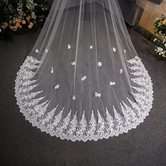 Lace Lace Wedding Dress Trailing Bridal Headdress - kinko