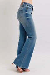 Judy Blue MR Tummy Control Vintage Wash Jeans - kinko