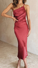 Back Lace Up Slim Fit Dress - kinko