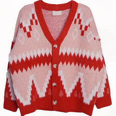 Sweater Jacket Women's Knitted Tops For Fall/Winter Loose Wear