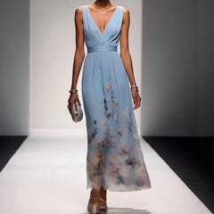 Evening Gown Elegant V-neck Cross-border Dress - kinko