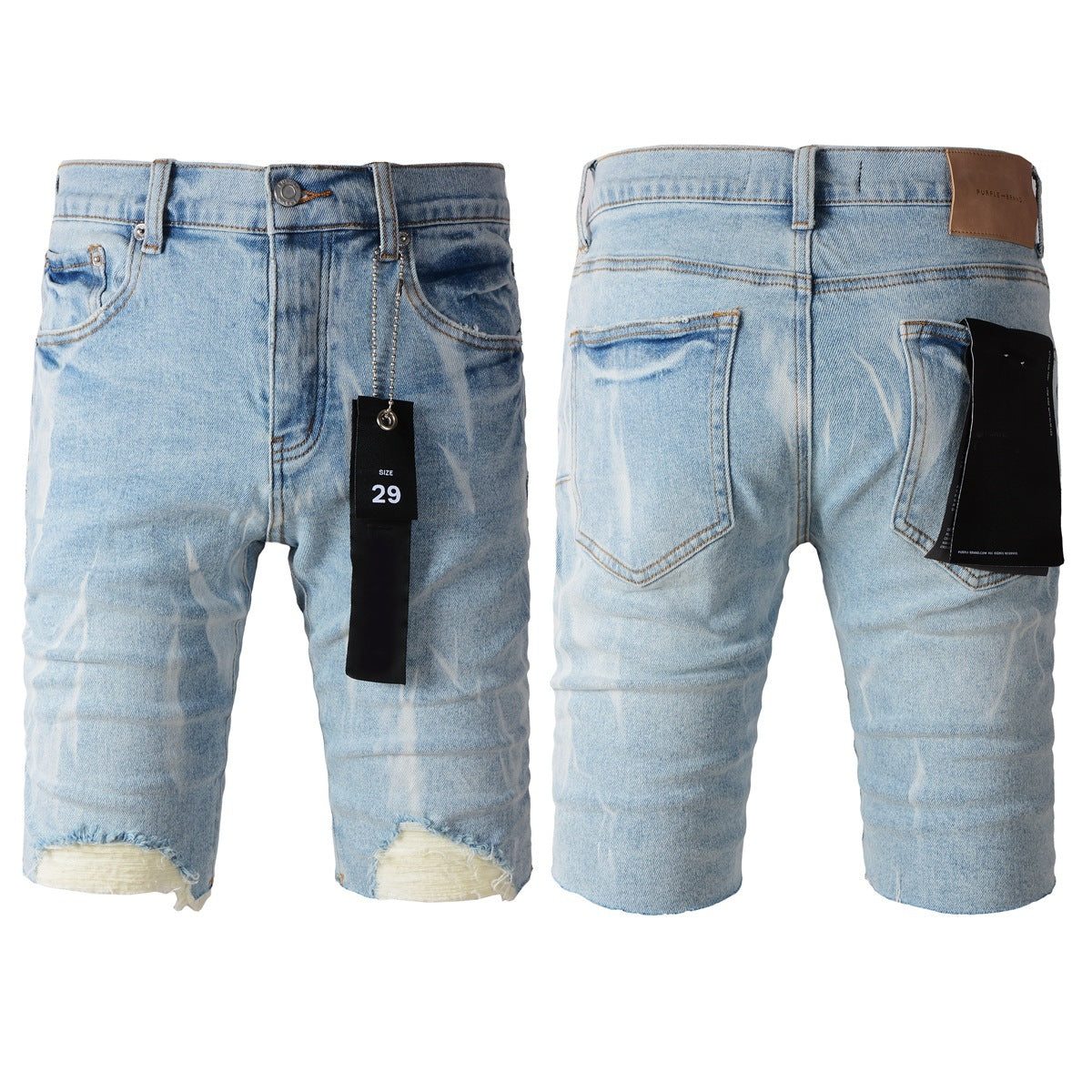 Personal Leisure Washed Light Color All-matching Jeans - kinko
