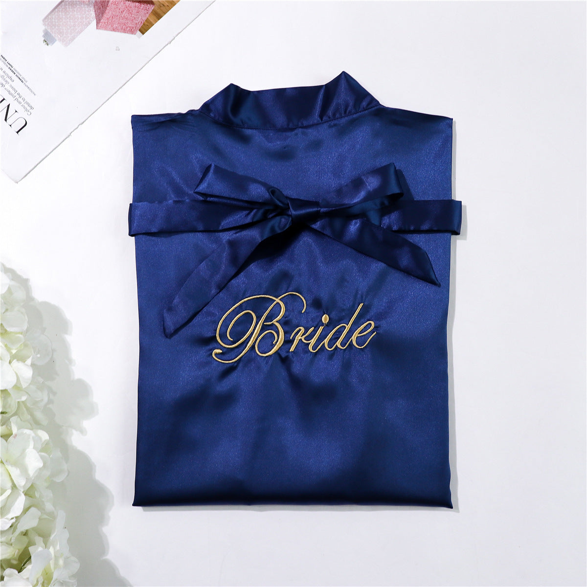 Bridal pajamas simulation silk nightgown - kinko