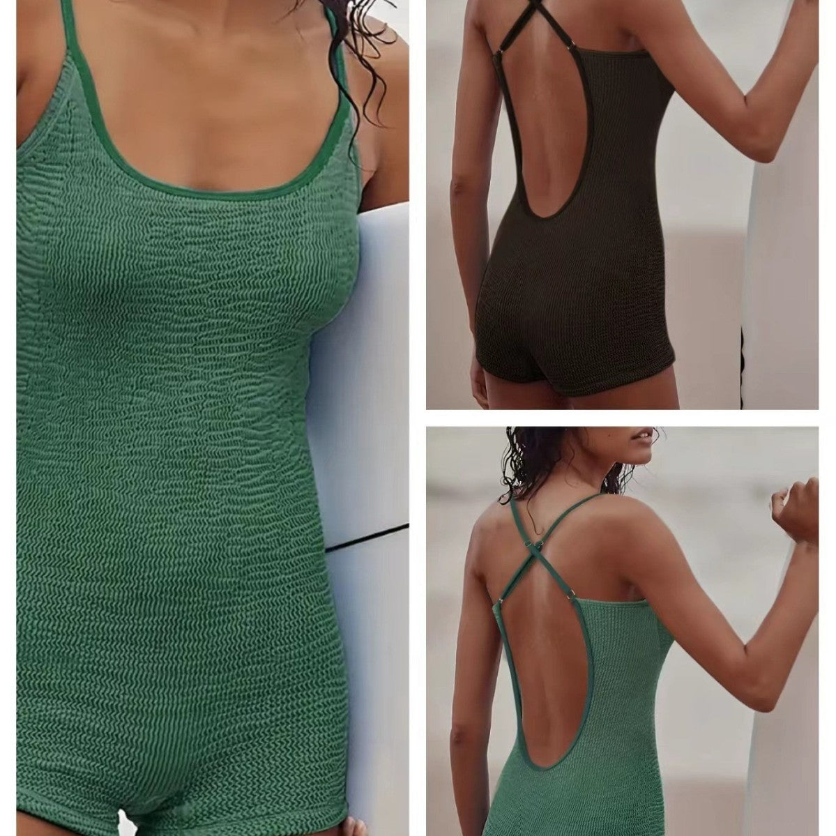 One-piece Women's Sling Slim Fit Backless Design Swimsuit - kinko