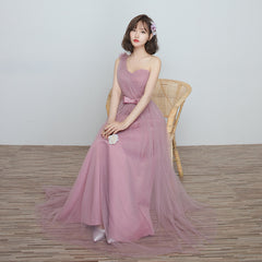 Bridesmaid Dress Long Cameo Brown Mesh Comfortable Thin Satin Bridesmaid Host Dinner Dress - kinko