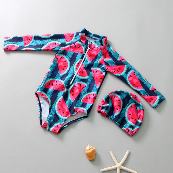 Coole Kinderbademode mit Wassermelonenmotiv