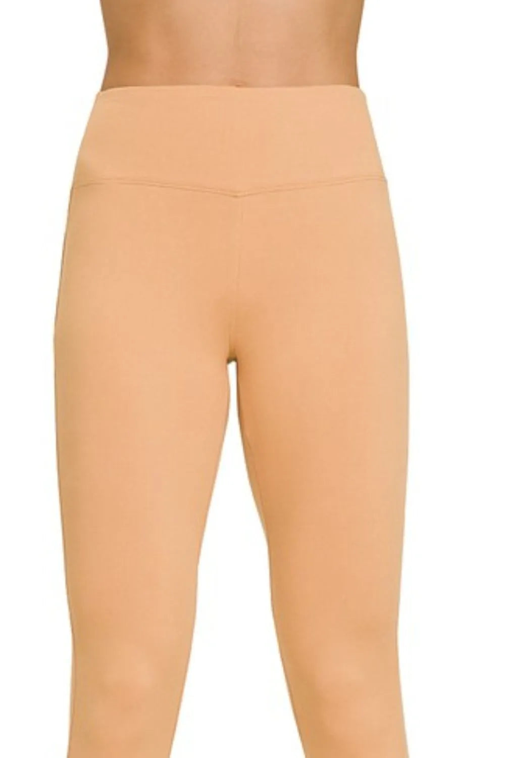 Zenana Microfiber Waistband Leggings - kinko