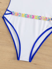 One Piece Swimsuit Women Solid Color Sexy Bikini Swimsuit Bikini