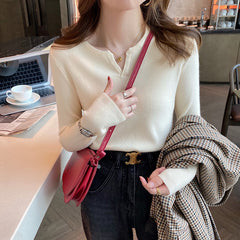 Women's Knitted Bottoming Shirt Fall And Winter Inner Wear