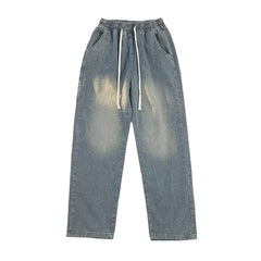 Spring And Summer Straight Loose Men's Pants High Street Washing - kinko