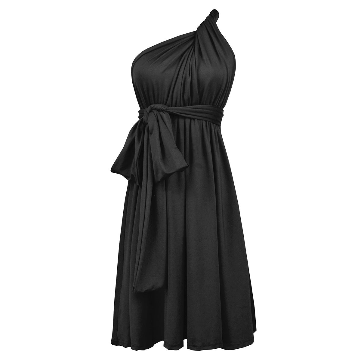 Multiple Wear Lace-up Plus Size Women's Clothing Dress - kinko