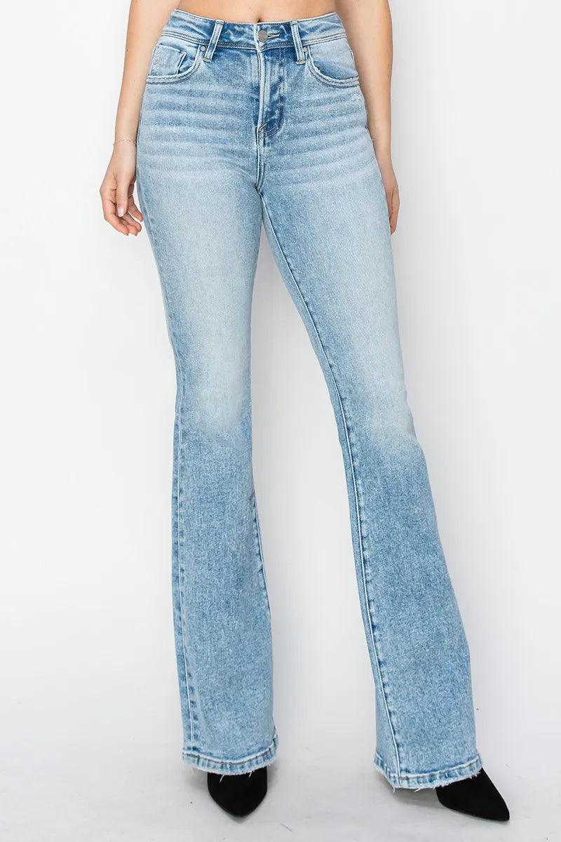 RISEN High Rise Bootcut Jeans - kinko