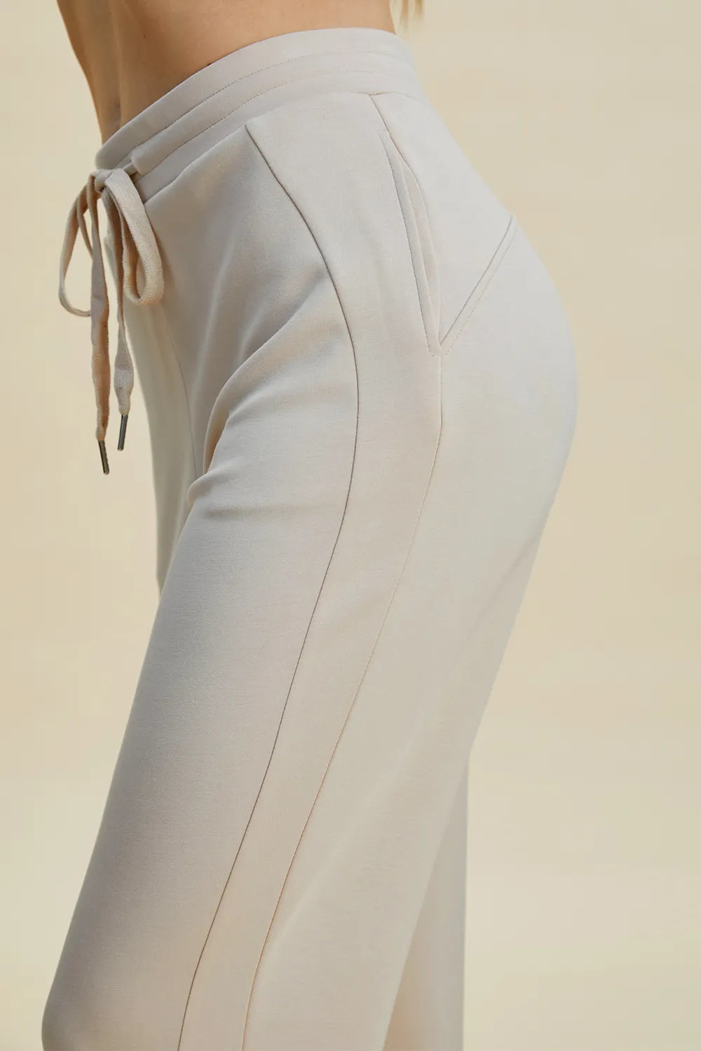 Basic Bae Full Size Air Scuba Drawstring High Waist Cropped Pants - kinko