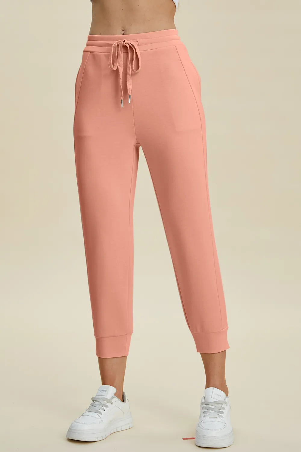 Basic Bae Full Size Air Scuba Drawstring High Waist Cropped Pants - kinko