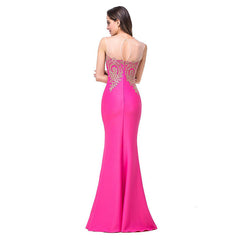 Amazon Europe dress sexy back hollow applique package hip dress fishtail skirt female perspective - kinko