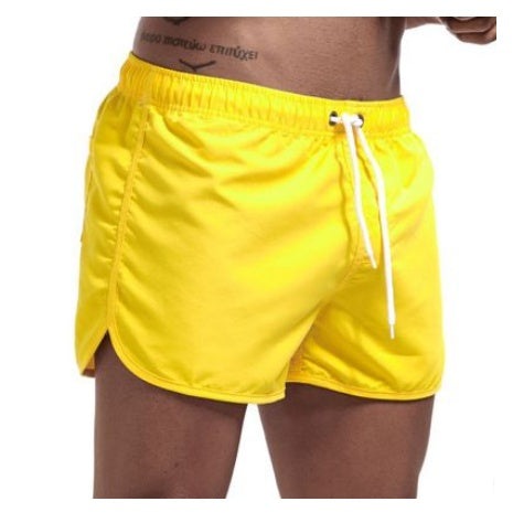 Wrap men's shorts, home pants, smooth beach pants, slim pants, shorts