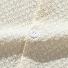 Summer Men's Breathable Casual Stand Collar Shirt Solid Color - kinko