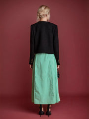 Button Up Long Sleeve Textured Outerwear - kinko