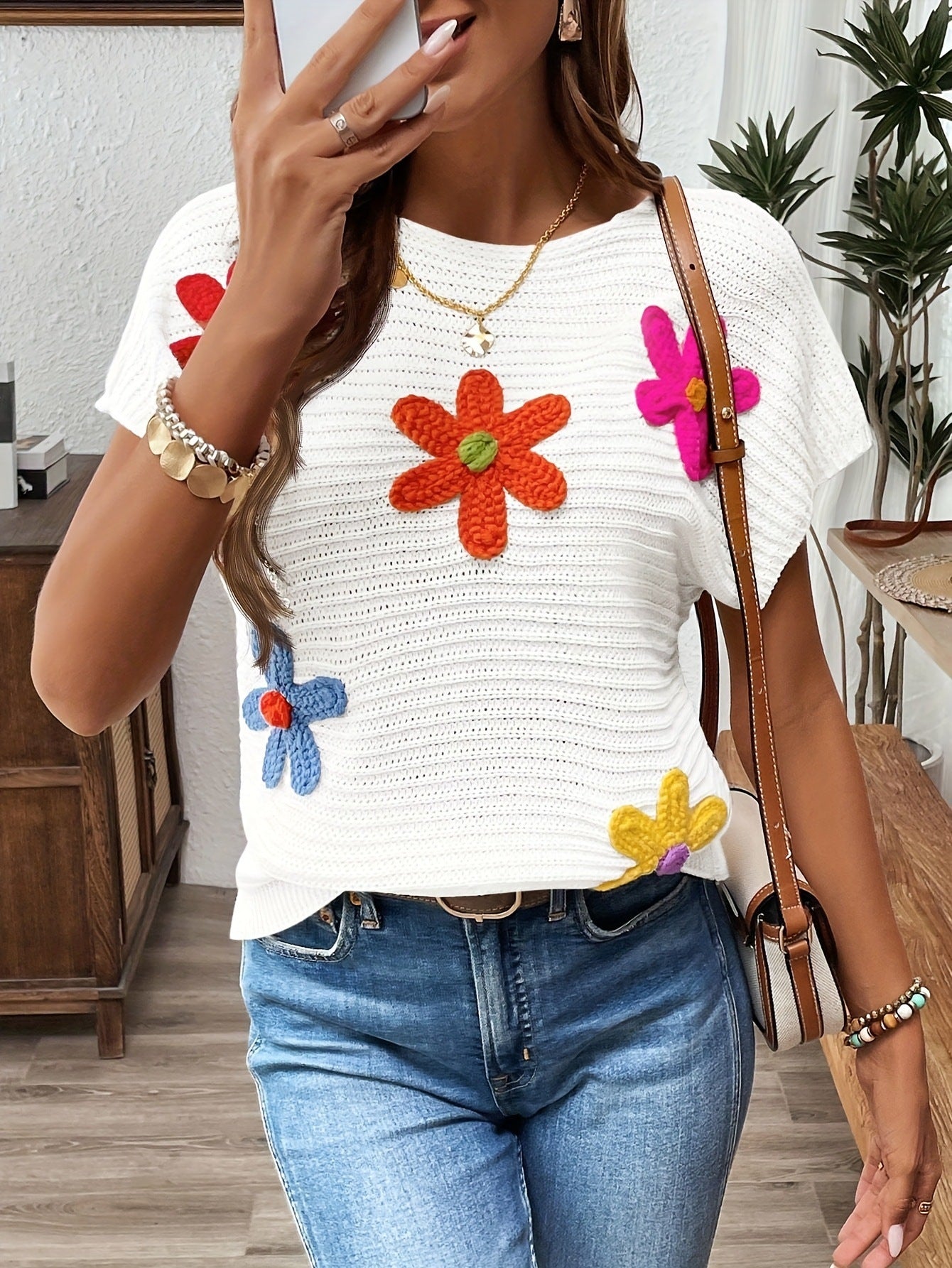 Women's Summer New All-matching Loose Knitted Pullover - kinko