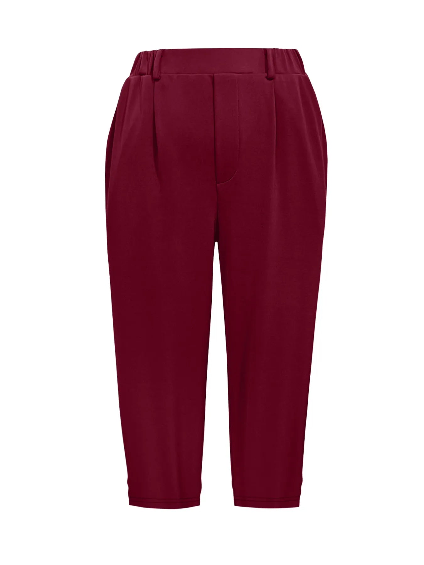 Pleated Detail Pants with Pockets - kinko