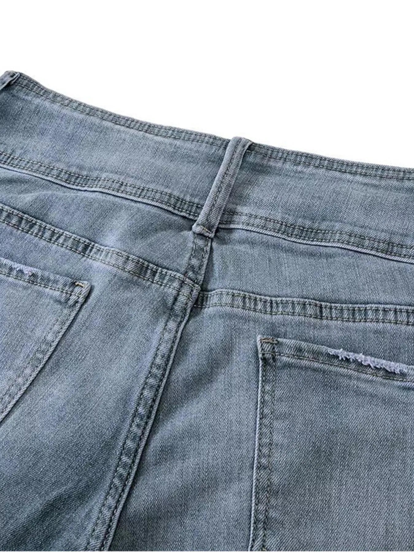 Full Size Vintage Wash Flare Jeans Plus Size - kinko