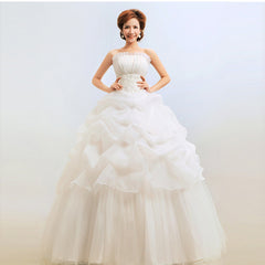 New Bustier Korean Princess Thin Wedding Dress - kinko