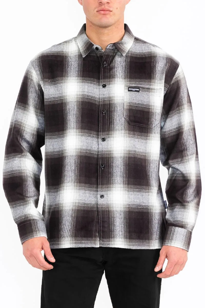 WEIV Men's Full Size Plaid Long Sleeve Flannel Shirt Plus Size - kinko
