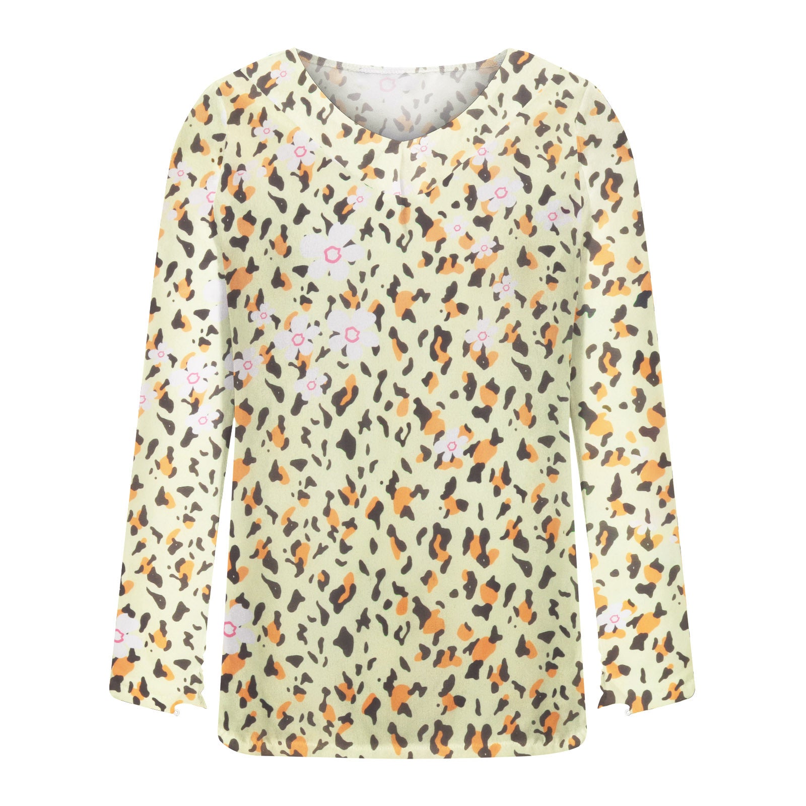 Women's Clothing Casual V-neck Temperament Top - kinko